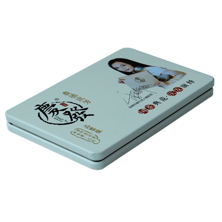 casos de lata de té rectángulo