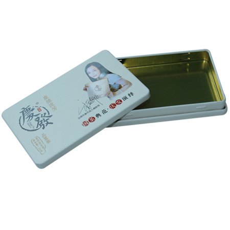 casos de lata de té rectángulo