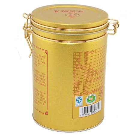 hebilla de oro lata de té