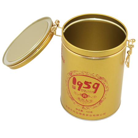 hebilla de oro lata de té