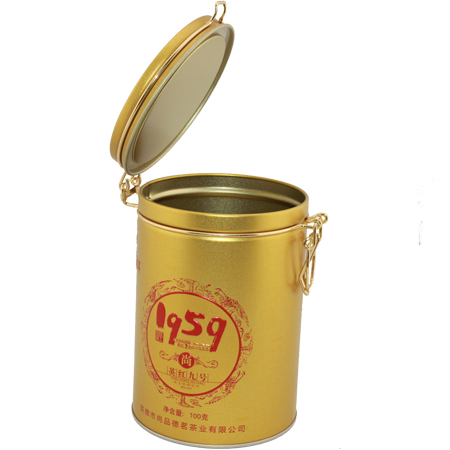 hebilla de oro lata de té