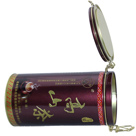 caja de lata carrito de té recta