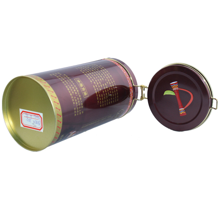 caja de lata carrito de té recta