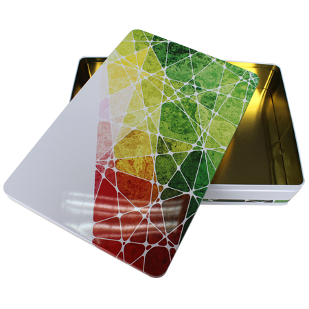 lata rectangular dulces puede