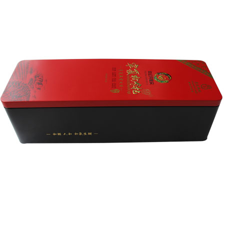 dulces rectangular roja puede