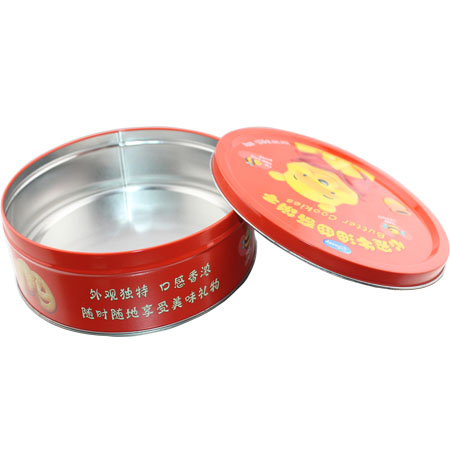 latas redondas de hojalata cooky