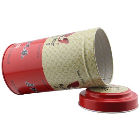 personalizada impresa bote de té redonda