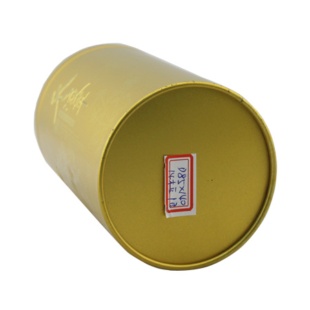 paquete de té redonda lata