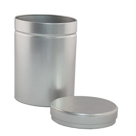 caja de hojalata de almacenamiento té ovalada