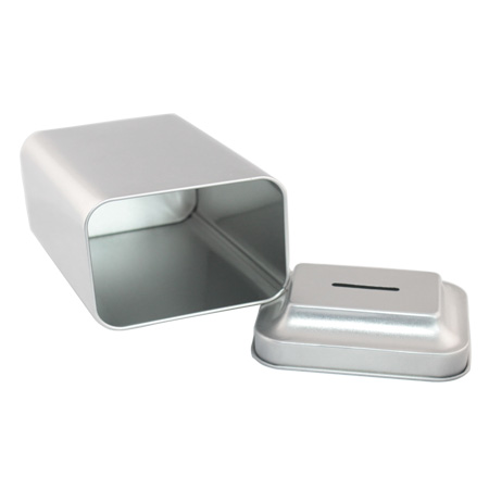 lata rectangular moneda puede