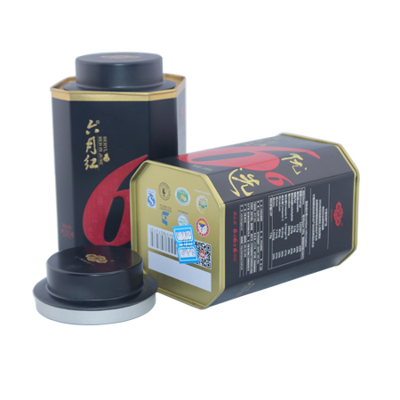 polígono lata de té redonda puede tapa