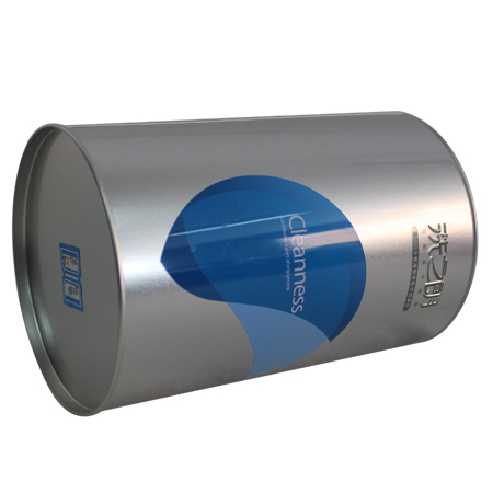 paquete de la caja de lata redonda