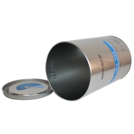 paquete de la caja de lata redonda