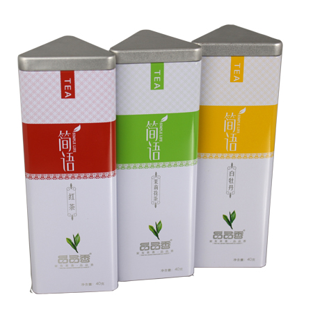 té caja de lata de embalaje única