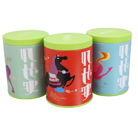 envases de hojalata té cilindros