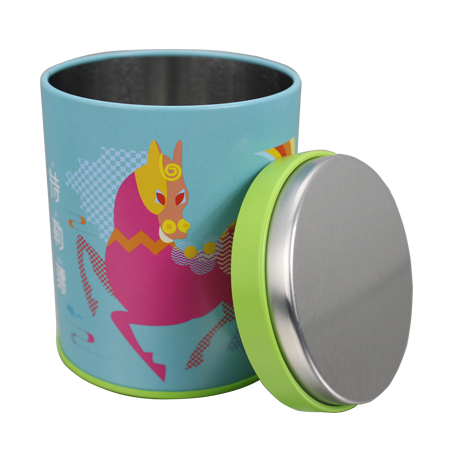 envases de hojalata té cilindros