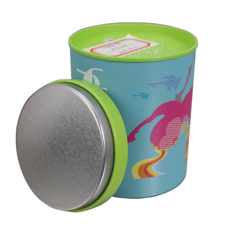 envases de hojalata té cilindros